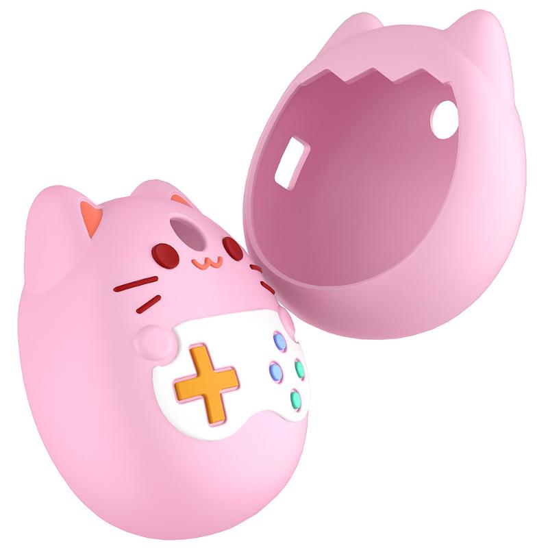 

{MX} Силиконовый защитный чехол для Tamagotchi Pix, машины виртуального питомца, противоударный водонепроницаемый корпус с защитой от царапин розовый
