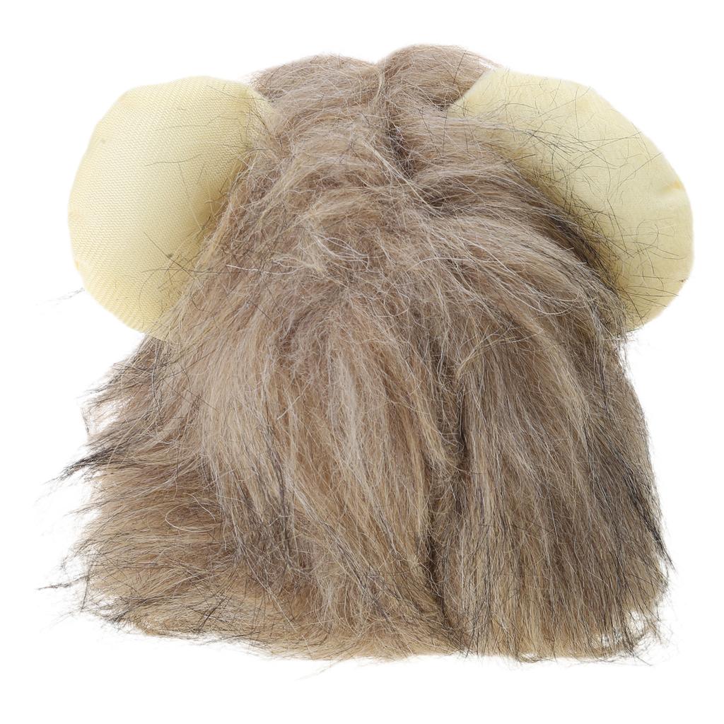 Cute Kitten Headgear Hat Soft Furry Lion Headwear Hat for Dogs/Cat Festival Gift Supplies
