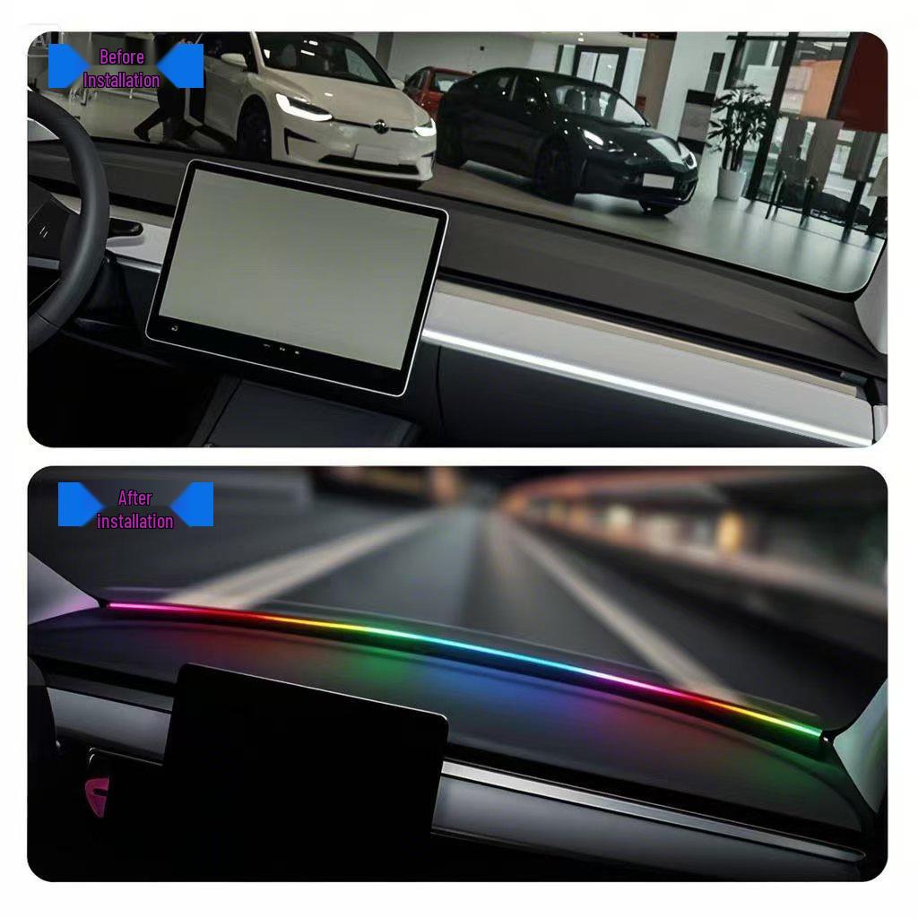 Tesla Model 3/Y LED Ambient Ring USB Dashboard Windshield.