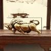 Car Decoration Miniature Ornaments Retro Brass Bull Sculpture Office Desk Rich Cow Creative Small Gifts Solid Brass Ornaments