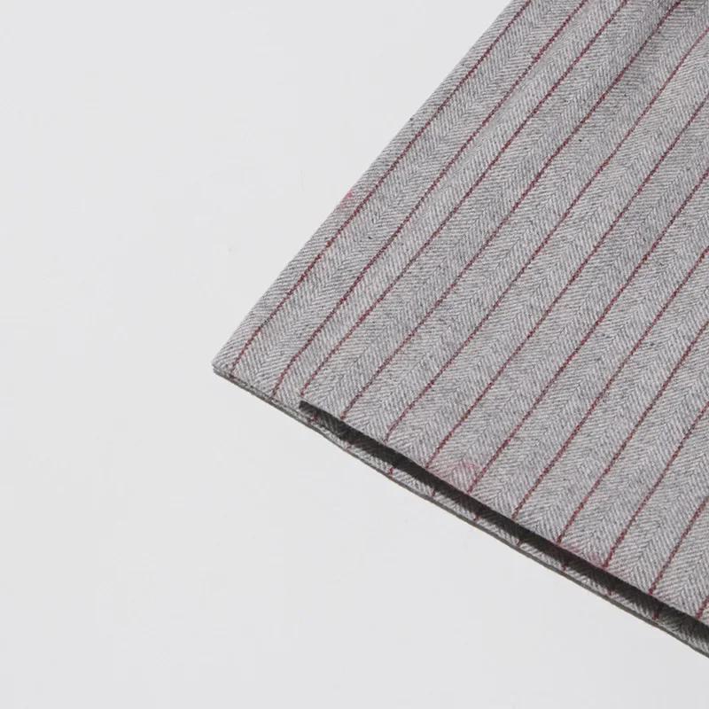 Spring 2025 Women's Retro Striped Stitching Suit Jacket