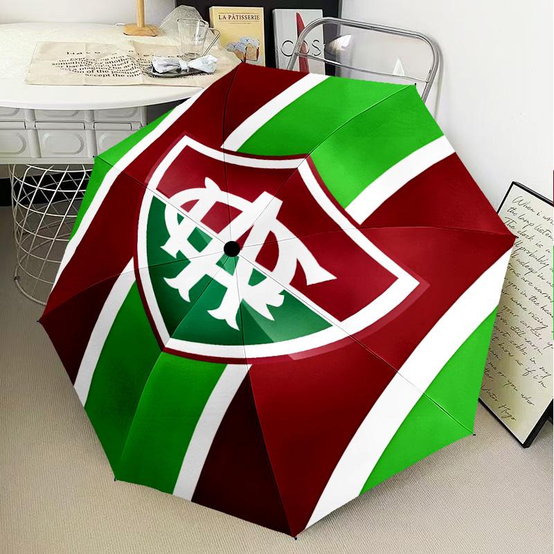 1PC America Futebol Club Printed Umbrella Folding umbrella, automatic umbrella 8-Frame for Travel, camping Fan gifts Christmas Gifts