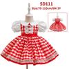 Vestito da piano di Natale per bambine vestito da principessa vestito di Natale vestito da festa