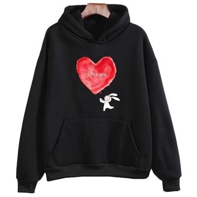 Anthony Rabbit Buer Sticker Hoodies Unisex WOMEN Fashion Cartoon Kawaii/Cute Anime Print Sweatshirt High Street Autumn/Winter