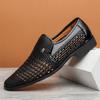 [Soft Cowhide] Summer Leather Shoe Leather Breathable Casual Mesh Men's Shoes Men's Sandals Genuine Leather Hollow Hole Shoes