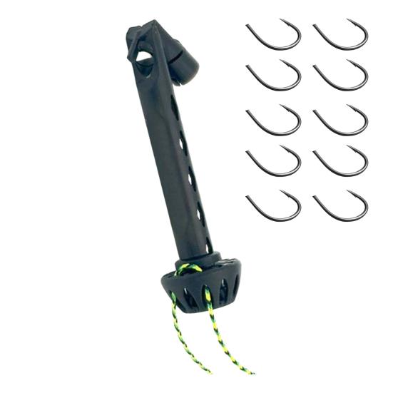 

1/2 Sets Fly Fishing Magnetic Fly Threader Easily Rig Small Flies Hooks Tippets on Water Universal Knot Helper Assist Hooks Threading Tools Fishing 1 Set