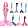 Crossdress Mermaid Doll Clothing Fairy Dress Set Doll Cosplay Clothes Mermaid Tail Wedding Dress