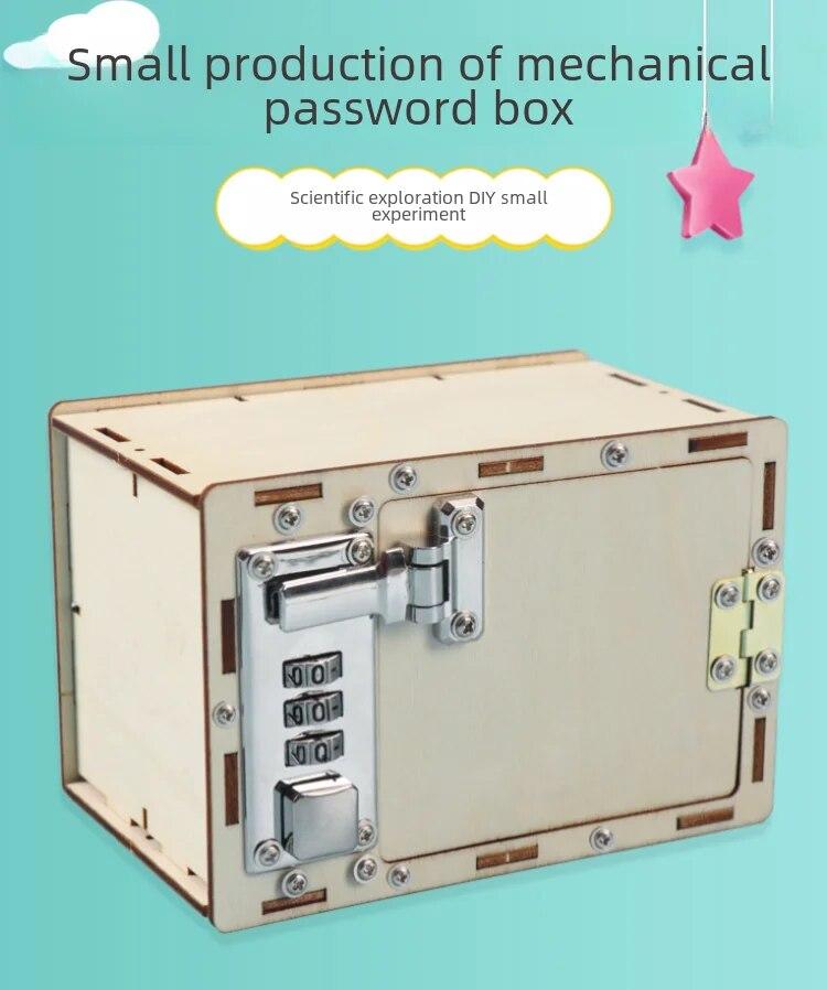 Diy Small Inventions Boys Handmade Mechanical Password Box Science Experiment Educational Tools Intellectual Development