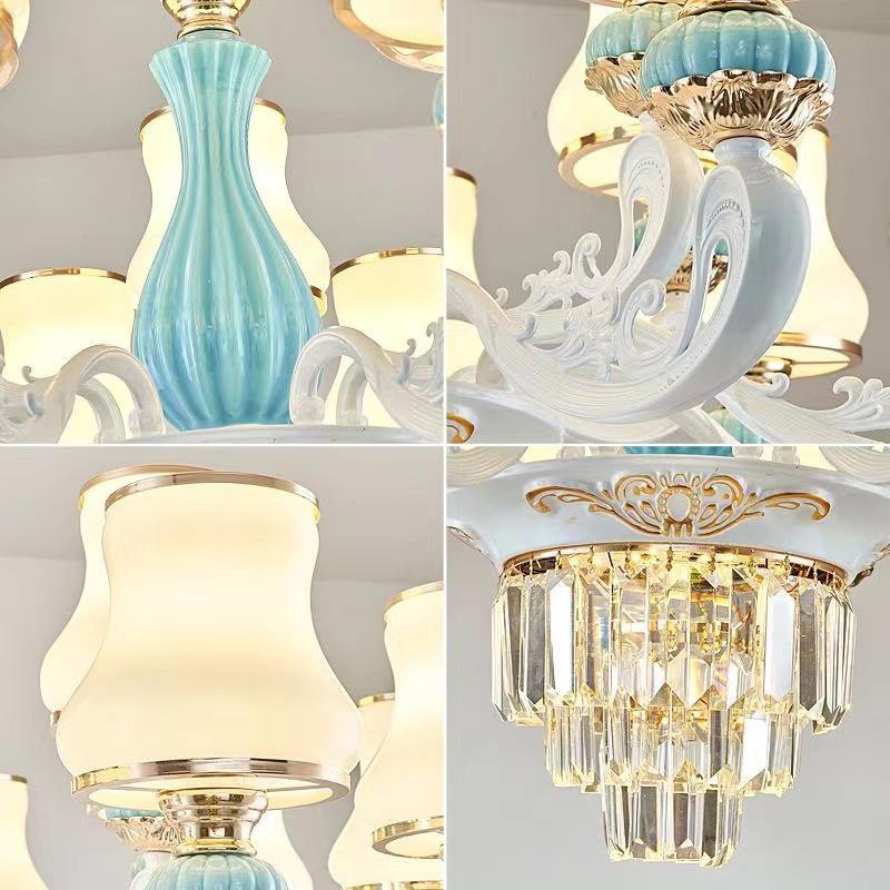 New 2024 European Crystal Chandelier for Living Room and Master Bedroom Luxury Lighting.