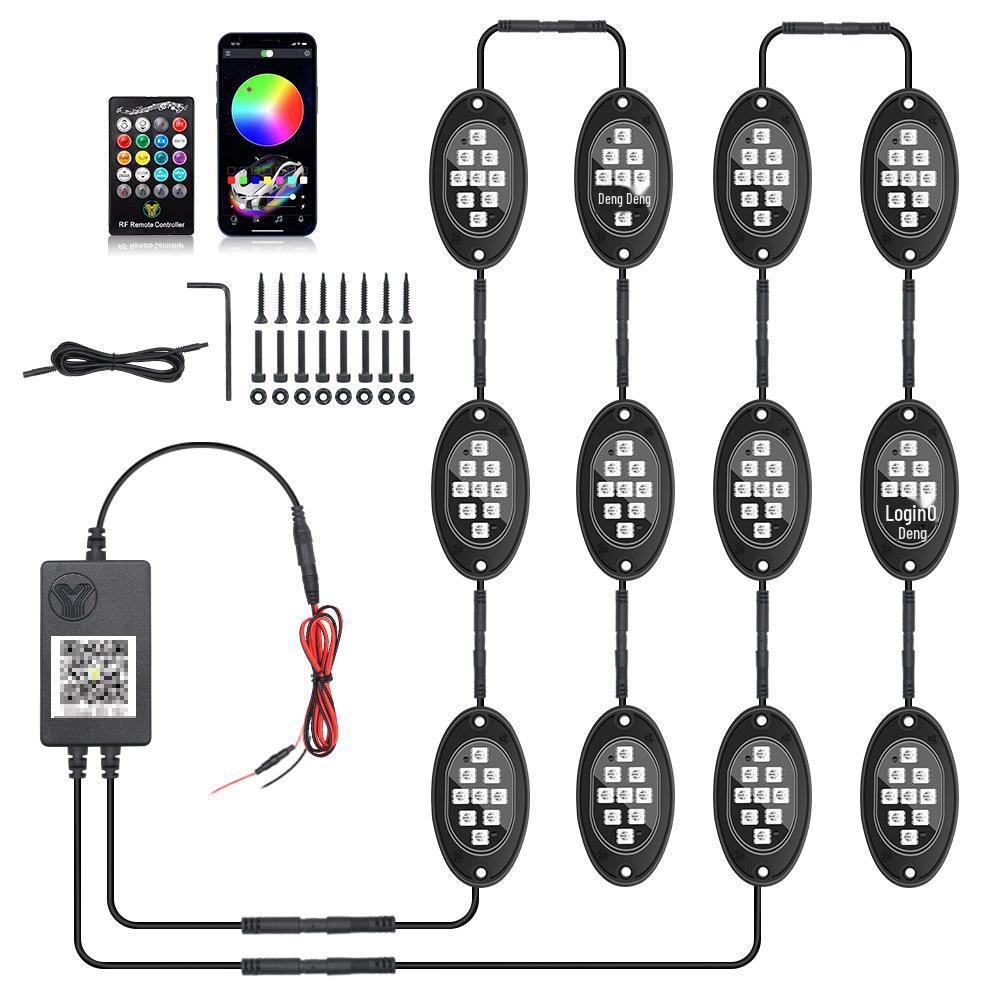 RGB Music Rhythm Car Atmosphere Light for Off-Road Vehicles