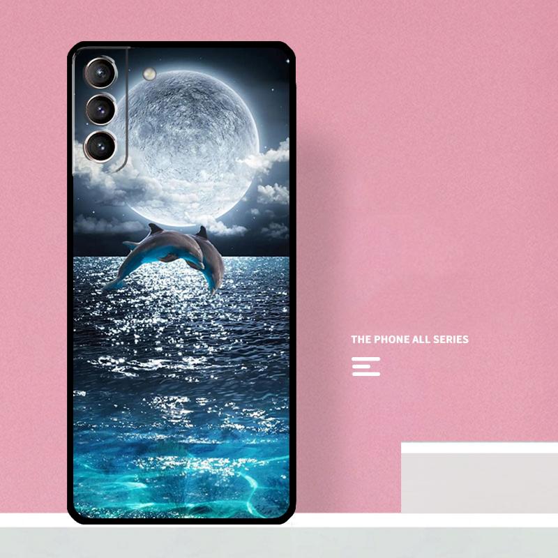 Ocean Dolphin Phone Case For Samsung Galaxy S24 S26 Ultra S20 S21 S22 S23 S25 Plus S10 S25 FE Cover Coque