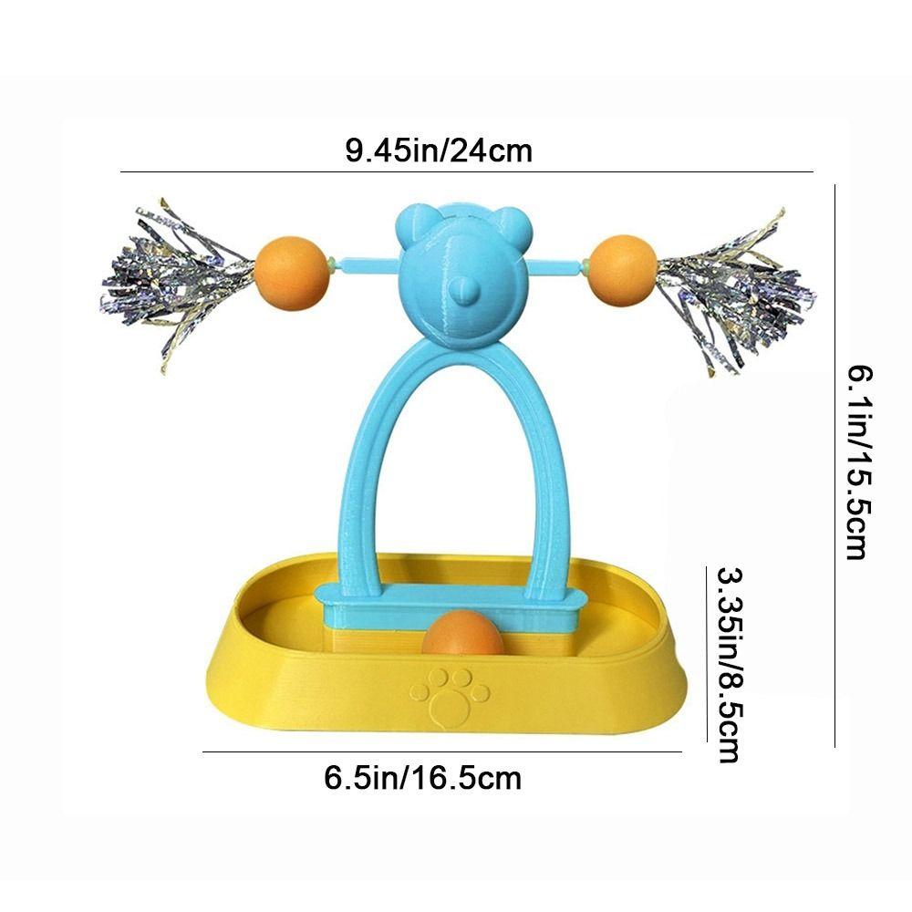 Scratch Resistant Cat Carousel Ball Toys Bite Resistant Cat Entertainment Toys  For Dogs Cats