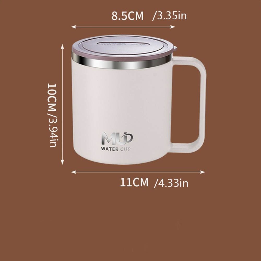 Reusable Coffee Mug Large Capacity Milk Tea Cup Fashion Insulated Drinking Cup  Office Drinkware