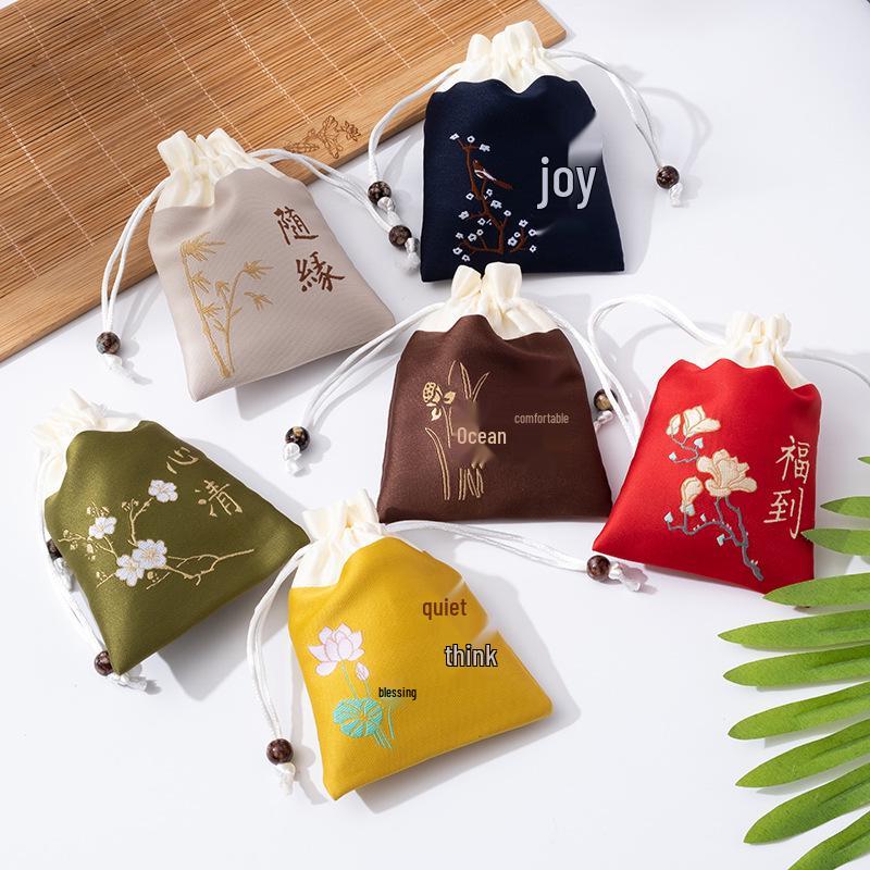 Custom Duanwu Omamori Embroidered Sachet Bag for Double Ninth Festival