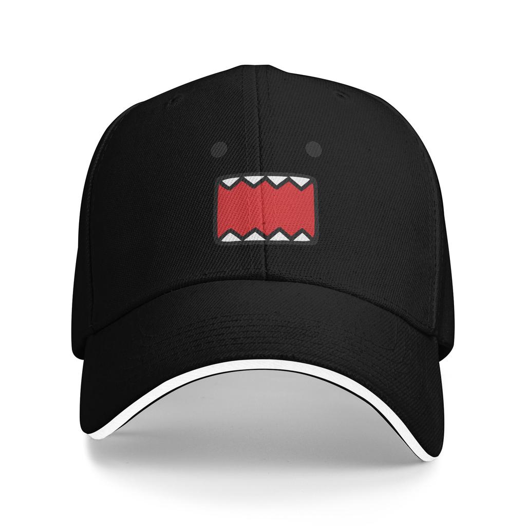 Domo Kun Doll Face Sandwich Baseball Cap Casual Polyester Cute Funny Snapback Cap For Men Women Outdoor Unstructured Soft Hats