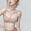 Women's Thin Cup One-Piece Seamless Bra Push Up Lifting Anti-Sagging Wireless Comfortable Breathable Underwear for Small Bust