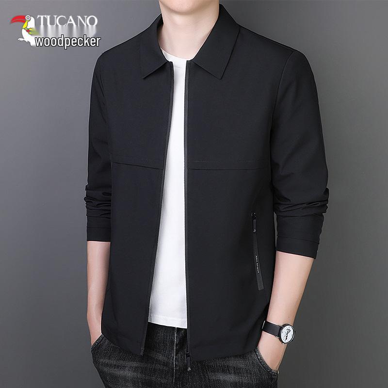 

Woodpecker Men s Executive Baseball Jacket - Fleece-Lined Outerwear for Spring, Autumn, and Winter. XL