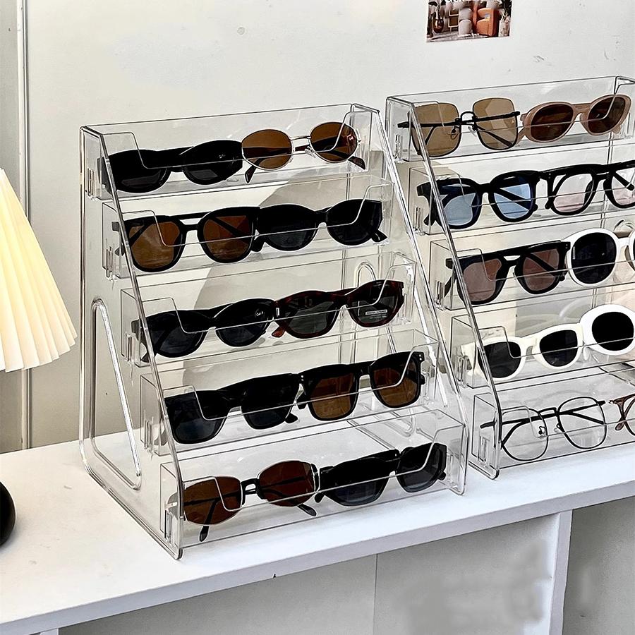 Sunglasses Storage Box, Acrylic Ladder Bracket, Frame, Myopia Glasses, Sunglasses Storage Ladder Rack
