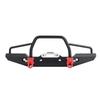 RC Crawler Front Bumper for Traxustrax 4 SCX10II (90046) with Two LED Lights, RC Front Bumper (Flathead)