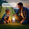 3 Color Stepless Dimming LED Camping Lamp Portable Design Rechargeable Battery Hanging Light LED Technology Hanging Function