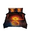 Boys Basketball Bedding Set Basketball Sports Theme Duvet Cover Set 3D Hd Printing Quilt Cover Single Double King For Home Dormi