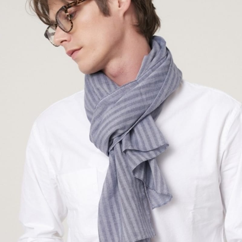 BB’DE SOLI’DE Solid Stripe Scarf 2color