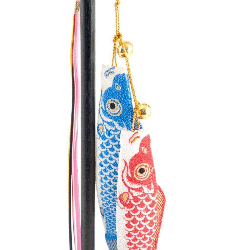 May Doll Crepe Craft Compact Mini Day Helmet Carp Streamer Dyed Carp Streamer [May Doll] [Boy's Festival] Children's [Stand Set]