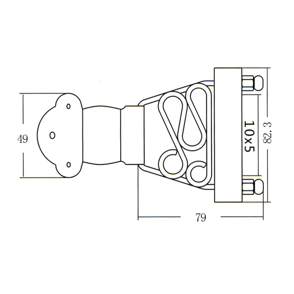 Tooyful Trapeze Tailpiece Deluxe for 6-String Hollow Semi Hollow Archtop Jazz Guitar