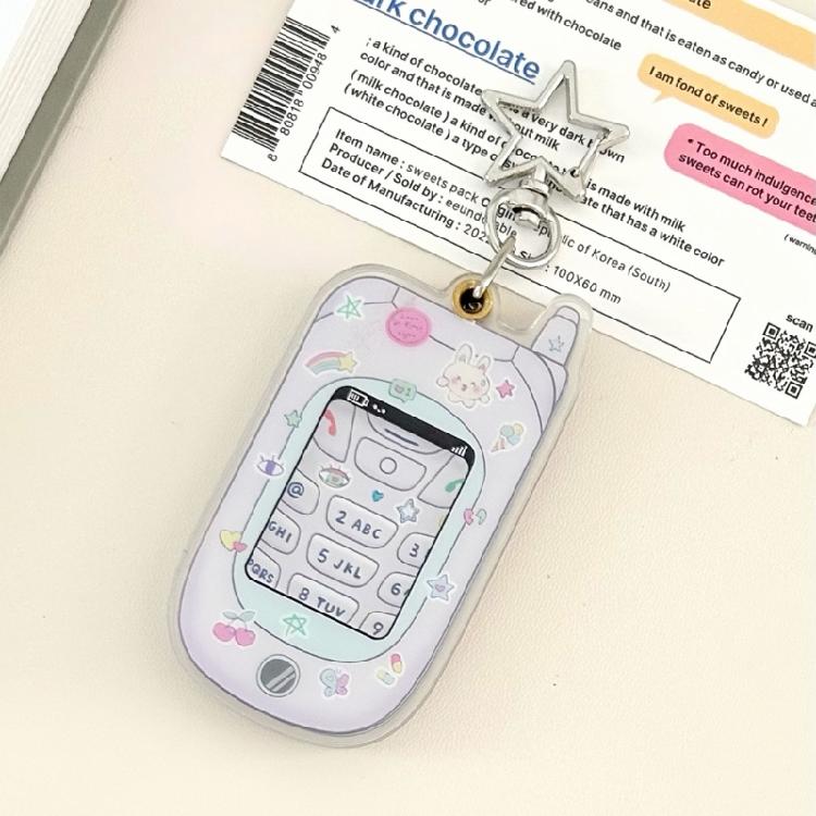 Star Shape Keyring Magnetic Photo Card Holder for Kids Student Unique Keyring