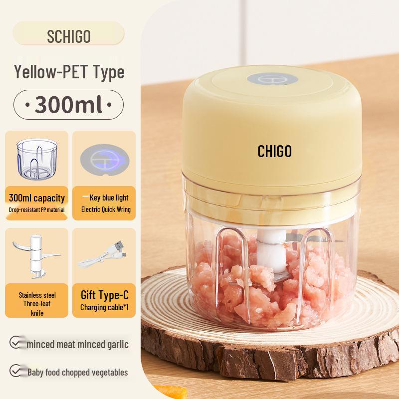 Mini Electric Food Processor: Wireless Garlic Mincer, Meat Grinder, Baby Food & Paste Maker Over 2000 Units