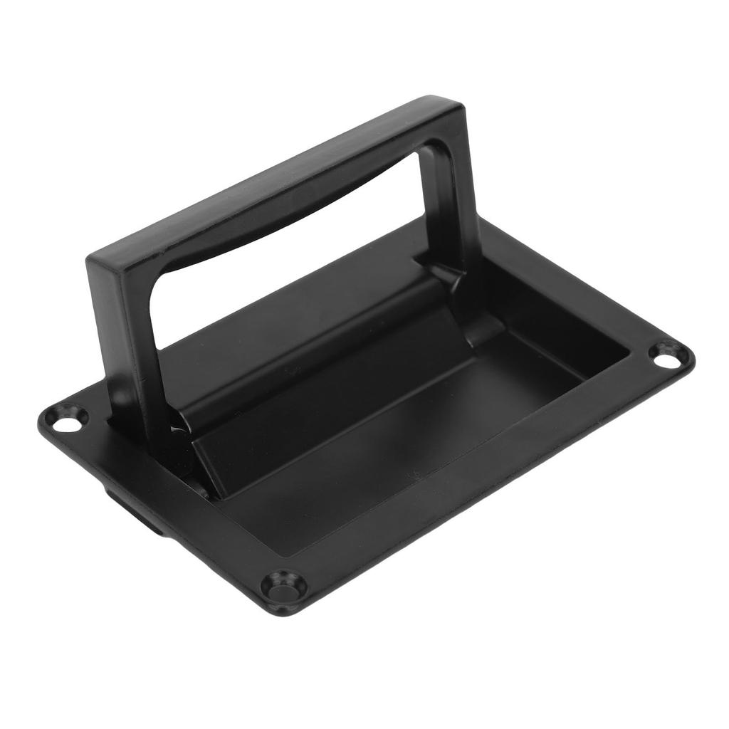 Recessed Door Pull Handle Zinc Alloy Flush Lift Recessed Hatch Handle Black Toolbox Handle with Mount Screws for Yacht