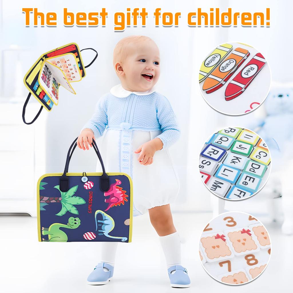 7 in 1 Montessori Educational Baby Cloth Cloth Practice Changing Makes Crinkling Early Educational Childcare Baby For Toddlers Toy, Toy, Toy, Toy,