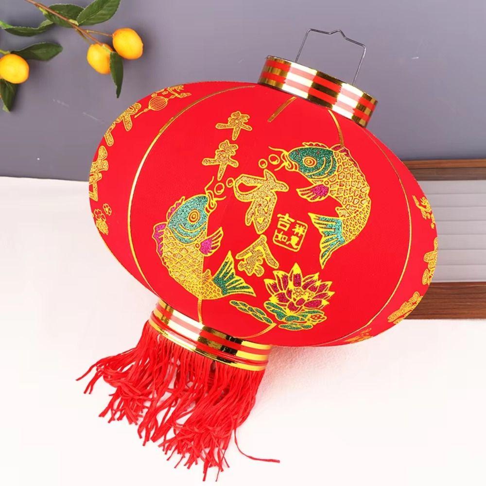 with Tassel Year of the Horse Lantern Red Chinese New Year Lantern  for Spring Festival Decoration