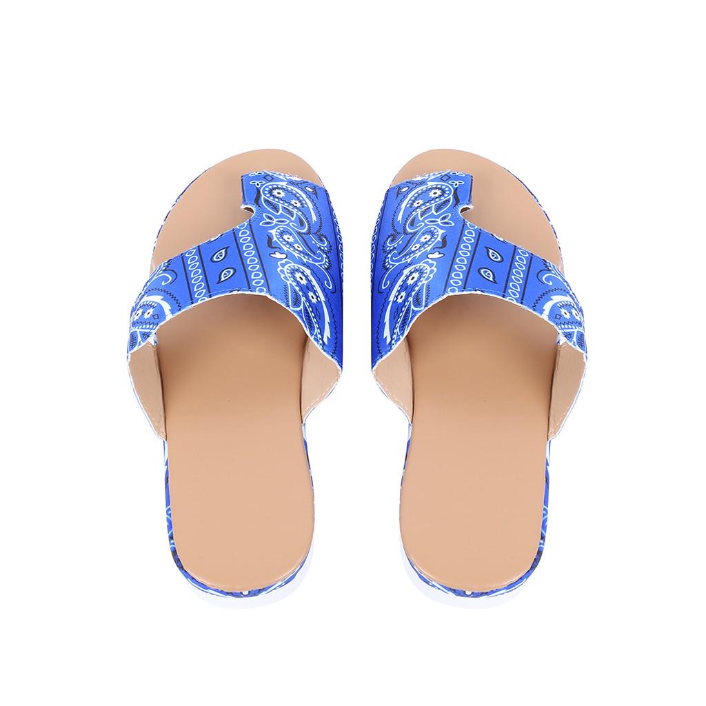 Womens Flip Flop Open Toe Flowers Sandals Lace Flat Slipper Casual Shoe