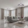 Candellux Cesar Silver Pendant Lamp 5X E27 Modern Mirror Class 1 Pc