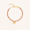 Chinese-Inspired Festive Gourd Fulu Bracelet: Gold-Plated, High-End Fashion, New Chinese Style Jewelry.