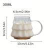 Christmas Tree Glass Coffee Mug Cute Festive Coffee Cup Latte Cappuccino Cup Milk Cup Beverage Mug Tea Cup Water Cups