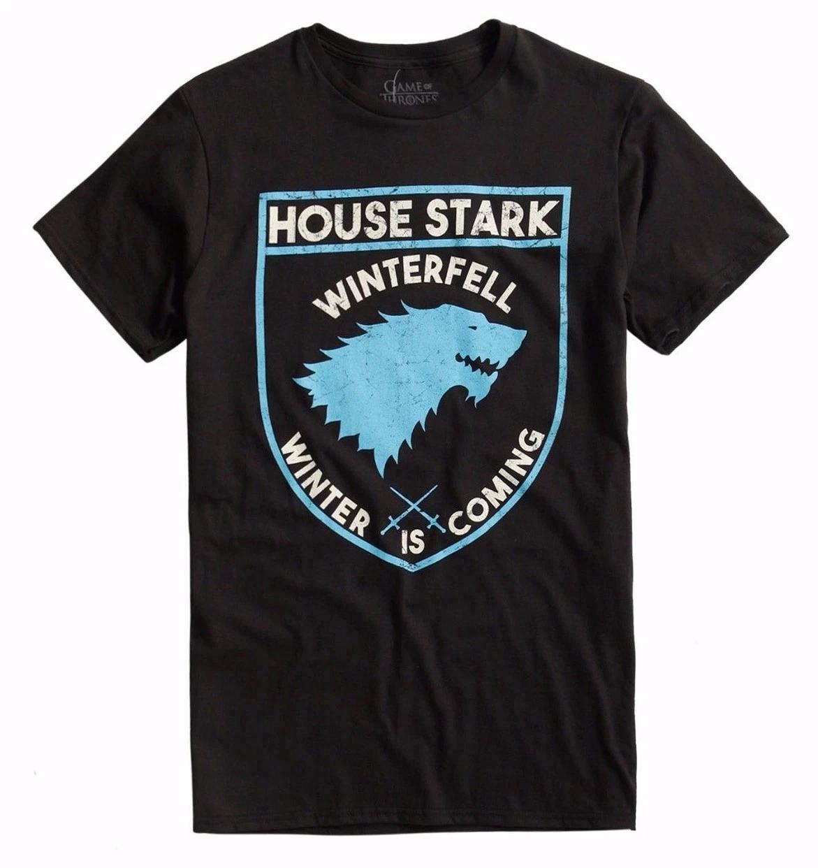 Game Of Thrones STARK SHIELD LOGO T-Shirt NWT Licensed & Official S