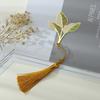 Lotus Leaf Lotus Leaf Vein Metal Bookmark Metal Green Leaf Bookmark  Stationery