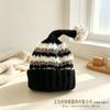 Kids Winter Warm Knitted Set Pom‑pom Hat Scarf Gloves 3‑Pcs Set Or Single Beanie Hat Windproof Ear Protection For Boys Girls Cold Weather Outdoor