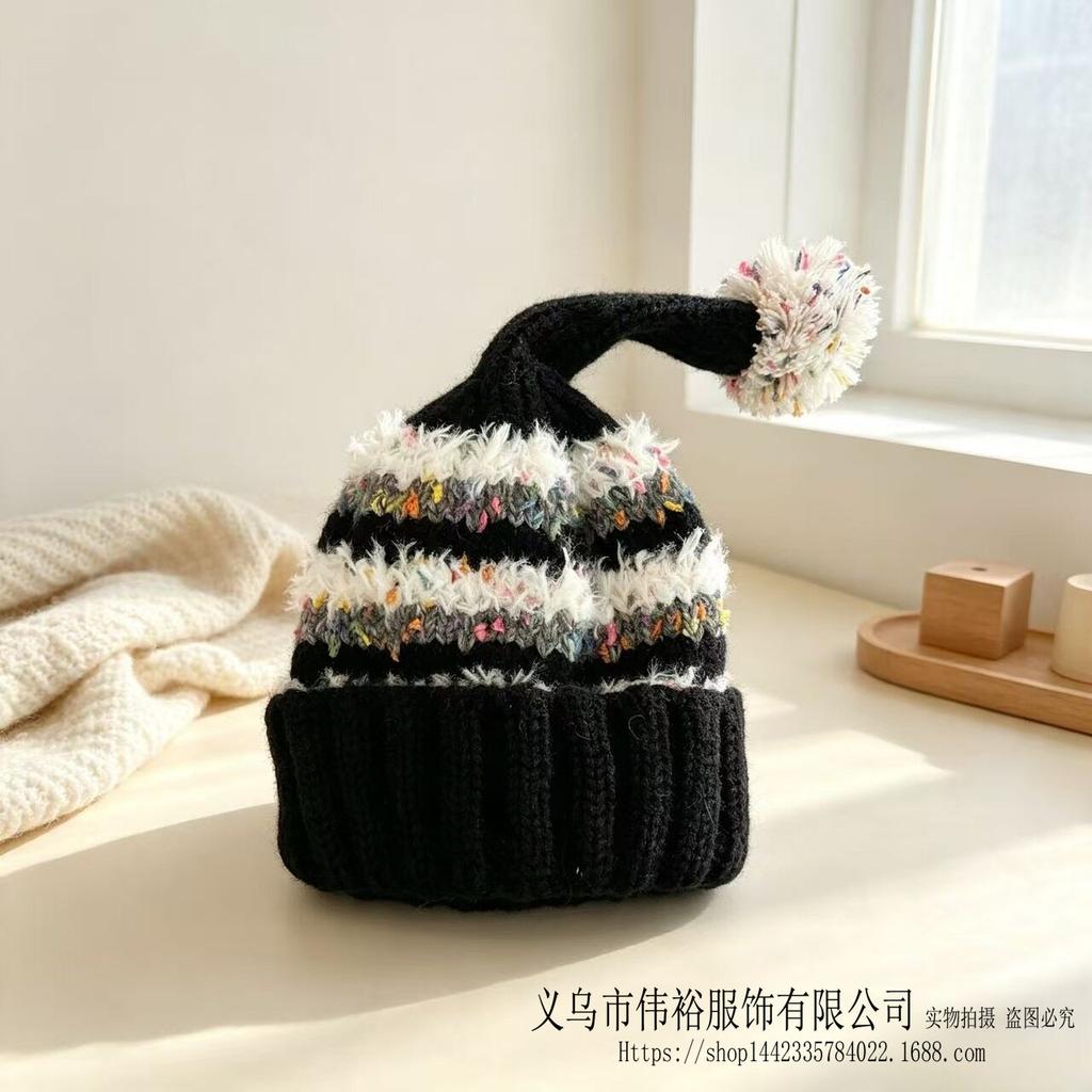 Kids Winter Warm Knitted Set Pom‑pom Hat Scarf Gloves 3‑Pcs Set Or Single Beanie Hat Windproof Ear Protection For Boys Girls Cold Weather Outdoor