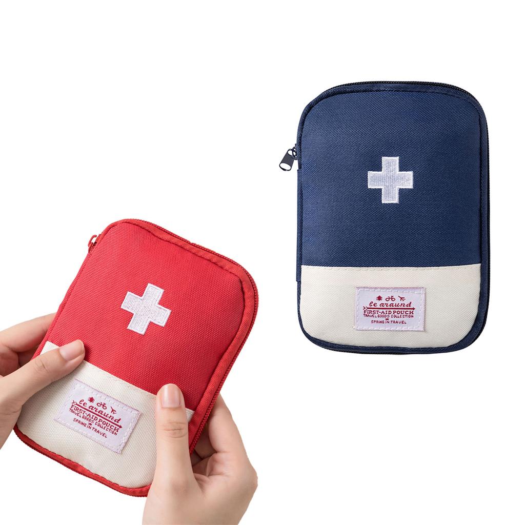 2Pcs First Aids Kits for Office Outdoor Travel Size Survival Kits Small Medicine Bag Empty First Aids Bag Emergency Kits