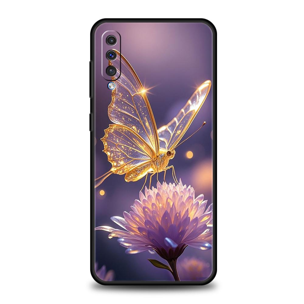Phone Case for Samsung Galaxy A12/A14/A16/A24/A34/A54/A02/A03/A04/A06/A70/A50/A10/A20/5G Soft TPU Shell Beautiful Butterfly Art