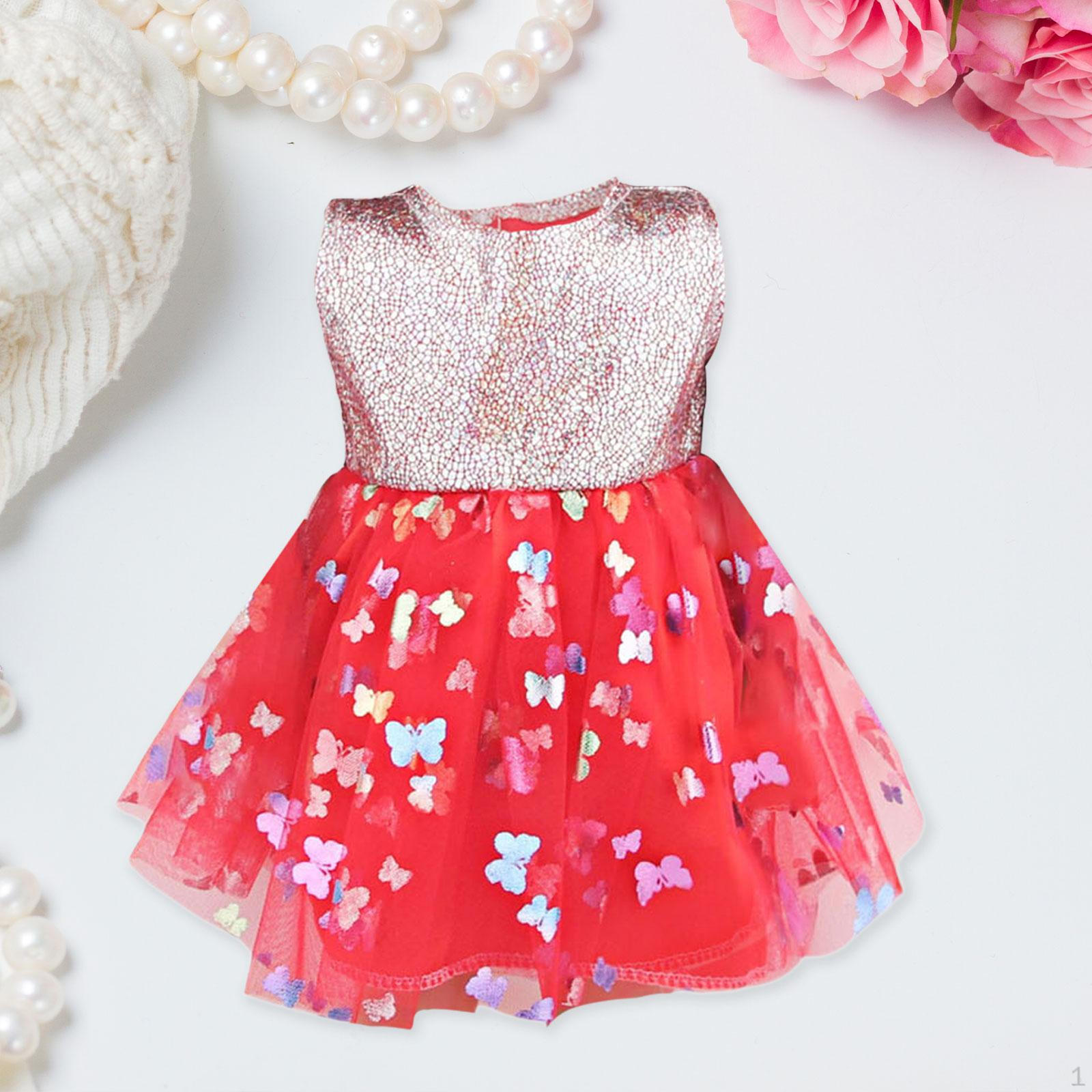 

18-дюймовое платье для куклы, одежда своими руками, удобное, костюмы, ролевые игры, стильное, одежда для кукол, кукла red