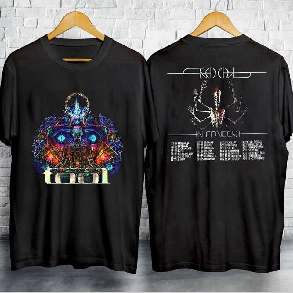 RARE Tool World Tour 2023 TShirt Progressive Metal Band Concert Black Tee S5XL Unisex T-Shirt