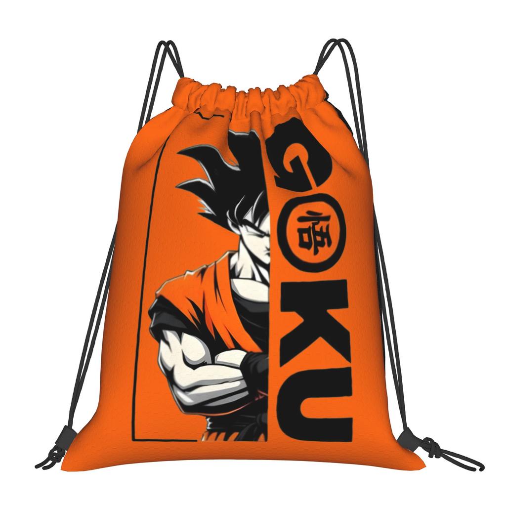 Custom DBZ Dragons Goku Ball Drawstring Bags for Shopping Yoga Backpacks Men Women Warrior Sports Gym Sackpack