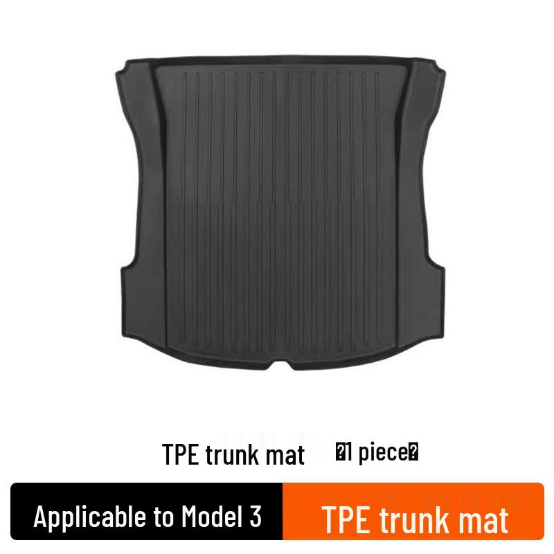 Tesla Model Y Floor Mats: TPE Anti-Slip Trunk Mats