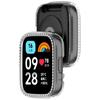 For Xiaomi Redmi Watch 3 Lite/Watch 3 Active Clear Watch Case Rhinestone Decorative Hollow Design PC Watch Cover