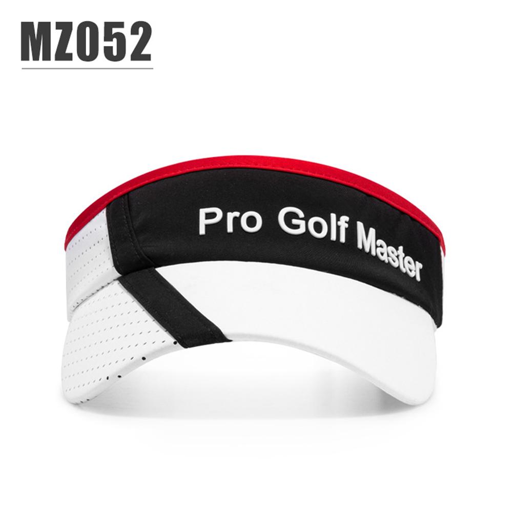 

Pgm Men Golf Hat Capless Sun Caps Contrast Color Summer Sunshade Baseball Cap For Outdoor Beach Tennis MZ052-white black red #1