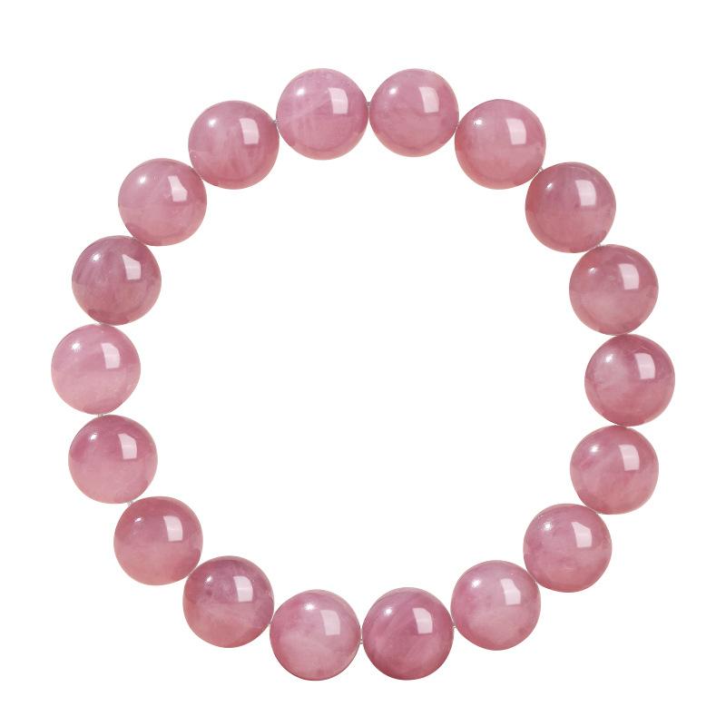 Natural A Premium Purple Agate Bead Bracelet  Jelly-textured Pink Crystal DIY Vintage Artistic Bracelet Jewelry